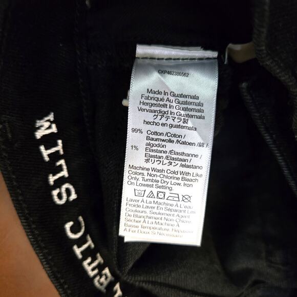 Madewell Black Athletic Slim Jeans W 29 X L 30 - Picture 9 of 10